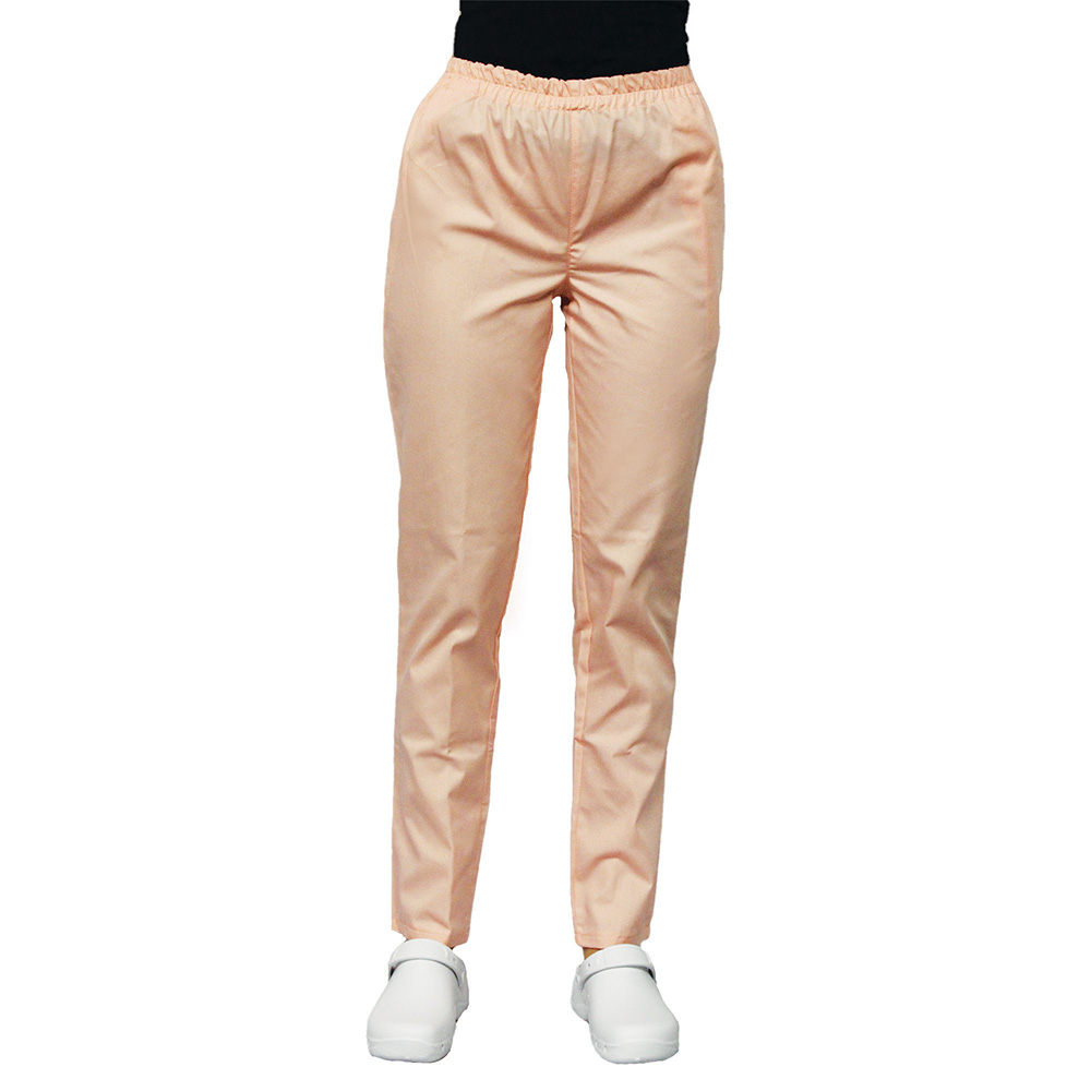 Pantaloni unisex piersica cu elastic si doua buzunare laterale 3